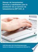 libro Mf1425_2   Manejo De Herramientas, Técnicas Y Habilidades Para La Prestación De Un Servicio De Teleasistencia