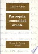 libro Parroquia, Comunidad Orante