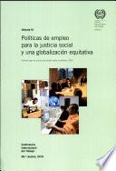 libro Políticas De Empleo Para La Justicia Social Y Una Globalización Equitativa