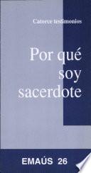 libro Por Qué Soy Sacerdote