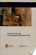 libro Premios Nacionales De Investigación Educativa 2003