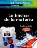libro Science Readers: A Closer Look: Lo Básico De La Materia (basics Of Matter) Kit (spanish Version)