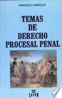 libro Temas De Derecho Procesal Penal
