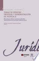 libro Temas De Derecho Procesal Y Administración De Justicia Ii