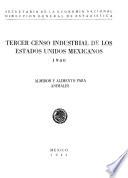 libro Tercer Censo Industrial De Los Estados Unidos Mexicanos 1940. Almidón Y Alimento Para Animales