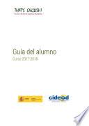 libro That S English! Curso Oficial De Inglés A Distancia. Guía Del Alumno. Curso 2017 2018