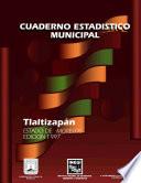libro Tlaltizapán Estado De Morelos. Cuaderno Estadístico Municipal 1997