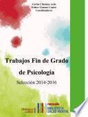 libro Trabajos Fin De Grado De Psicología. Selección 2014 2016