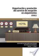 libro Uf0052   Organización Y Prestación Del Servicio De Recepción En Alojamientos