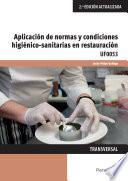 libro Uf0053   Aplicación De Normas Y Condiciones Higiénico Sanitarias En Restauración