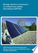 libro Uf0153   Montaje Eléctrico Y Electrónico En Instalaciones Solares Fotovoltaicas