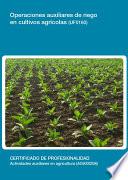 libro Uf0160   Operaciones Auxiliares De Riego En Cultivos Agricolas