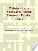 libro Webster S Latin American To English Crossword Puzzles