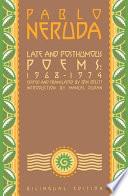 libro Late And Posthumous Poems, 1968 1974