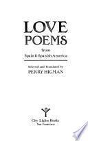 libro Love Poems From Spain & Spanish America