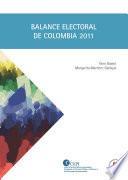libro Balance Electoral De Colombia 2011
