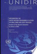 libro Ejecución Del Programa De Acción De Las Naciones Unidas En Relación Con Las Armas Pequeñas Y Ligeras