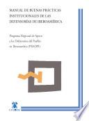 libro Manual De Buenas Prácticas Institucionales De Las Defensorías De Iberoamérica