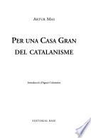 libro Per Una Casa Gran Del Catalanisme