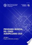 libro Programa Mundial Del Censo Agropecuario 2020