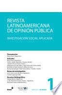 libro Revista Latinoamericana De Opinión Pública