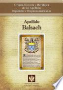 libro Apellido Balsach