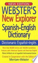 libro Webster S New Explorer Spanish English Dictionary