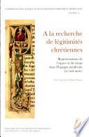 libro À La Recherche De Légitimités Chrétiennes