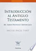 libro Introducción Al Antiguo Testamento Iii