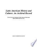 libro Latin America History And Culture