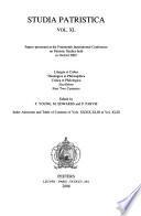 libro Papers Presented At The Fourteenth International Conference On Patristic Studies Held In Oxford 2003: Liturgia Et Cultus; Theologica Et Philosophica; Critica Et Philologica; Nachleben; First Two Centu