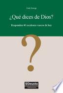 libro ¿qué Dices De Dios?