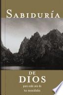 libro Sabiduría De Dios Para Cada Una De Tus Necesidades