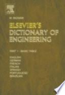libro Elsevier S Dictionary Of Engineering
