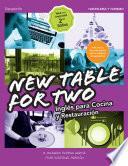 libro New Table For Two. Inglés Para Cocina Y Restauración 2.a Edición