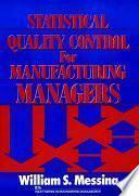 libro Statistical Quality Control For Manufacturing Managers