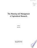 libro The Planning And Management Of Agricultural Research