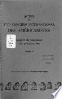 libro Actes Du Xliie Congrès International Des Américanistes