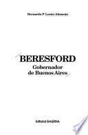 libro Beresford, Gobernador De Buenos Aires