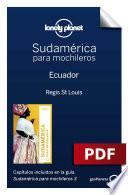 libro Sudamérica Para Mochileros 3. Ecuador